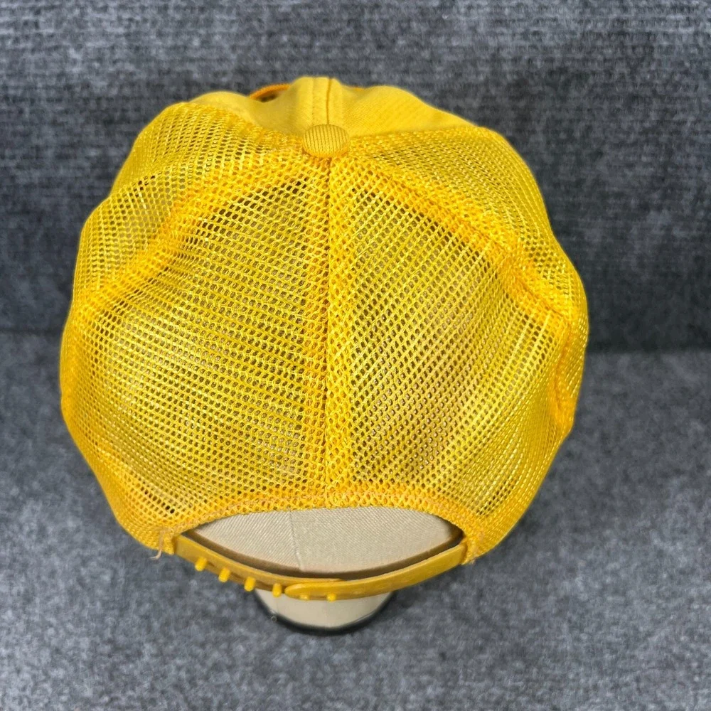 Vintage Pepsi Challenge Cap Hat Mens Snap Back Yellow Mesh Trucker 1980s